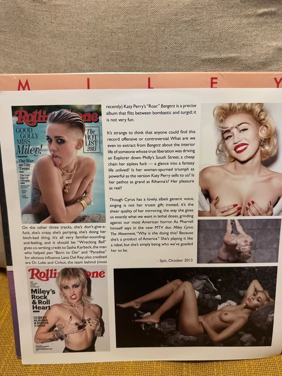 Vinil Miley Cyrus Bangerz cor rosa (Raro) - Foto 2