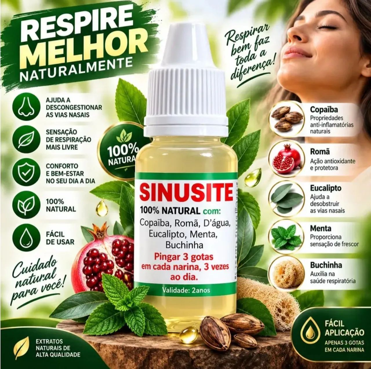 Sinusite kit com 2 unidades