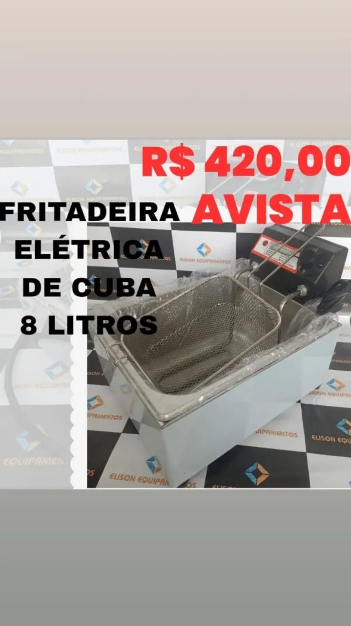 Fritadeira elétrica 8 litros 