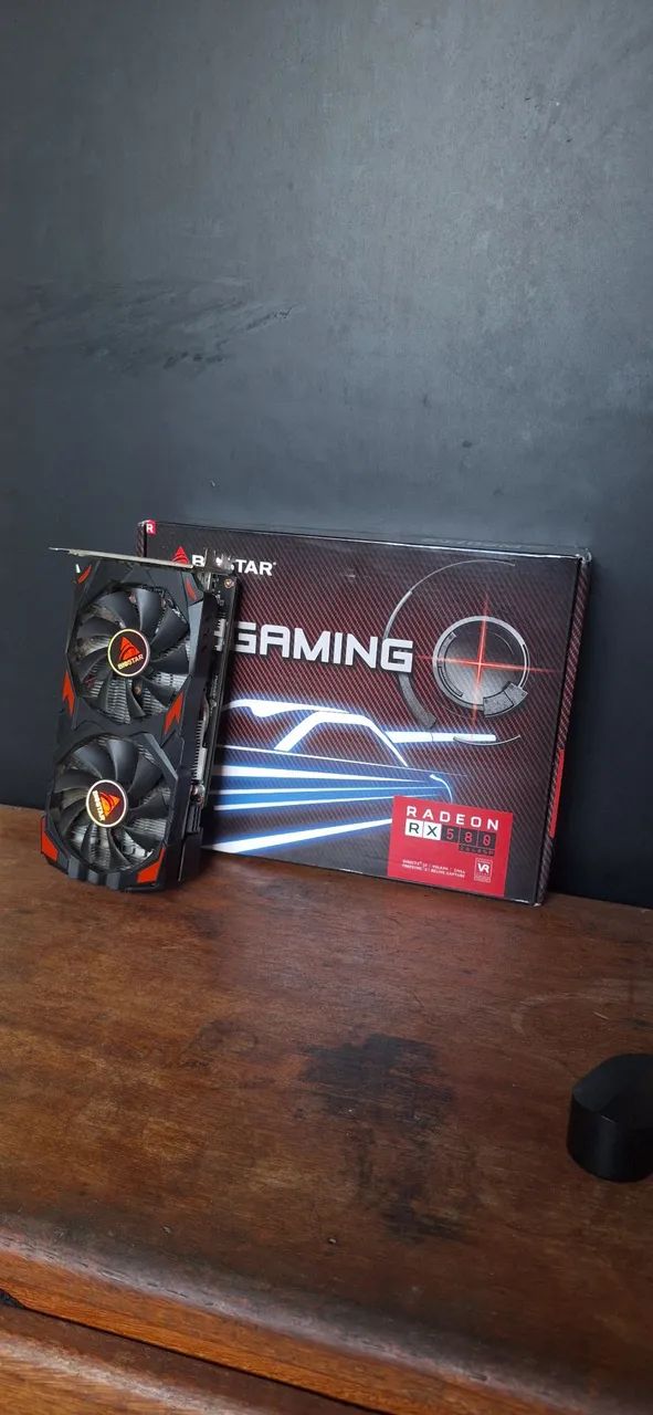 Placa de Vídeo Biostar Radeon RX 580 8GB (Com Caixa e Teste) - Foto 2