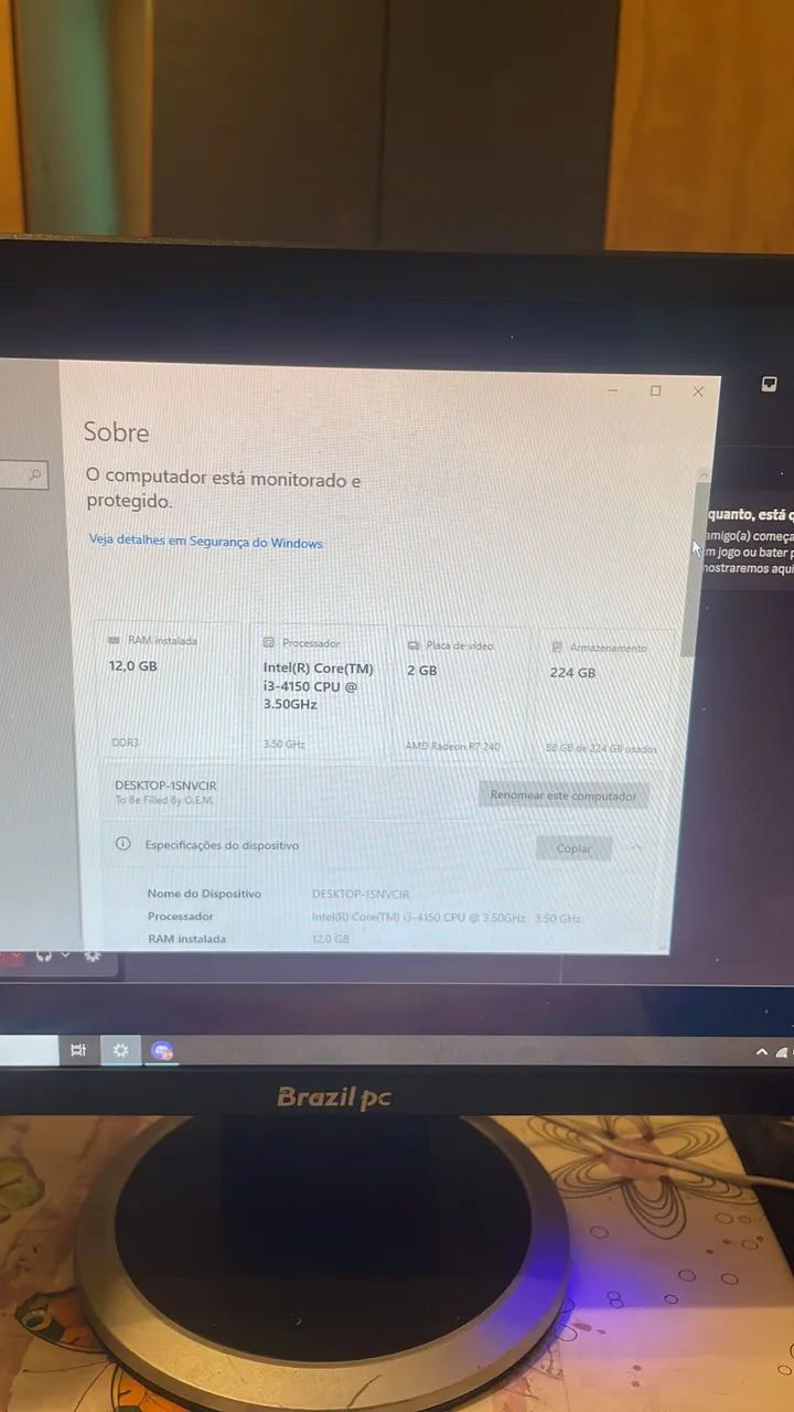 Vendo ou troco pc game Intel i3 - Foto 2