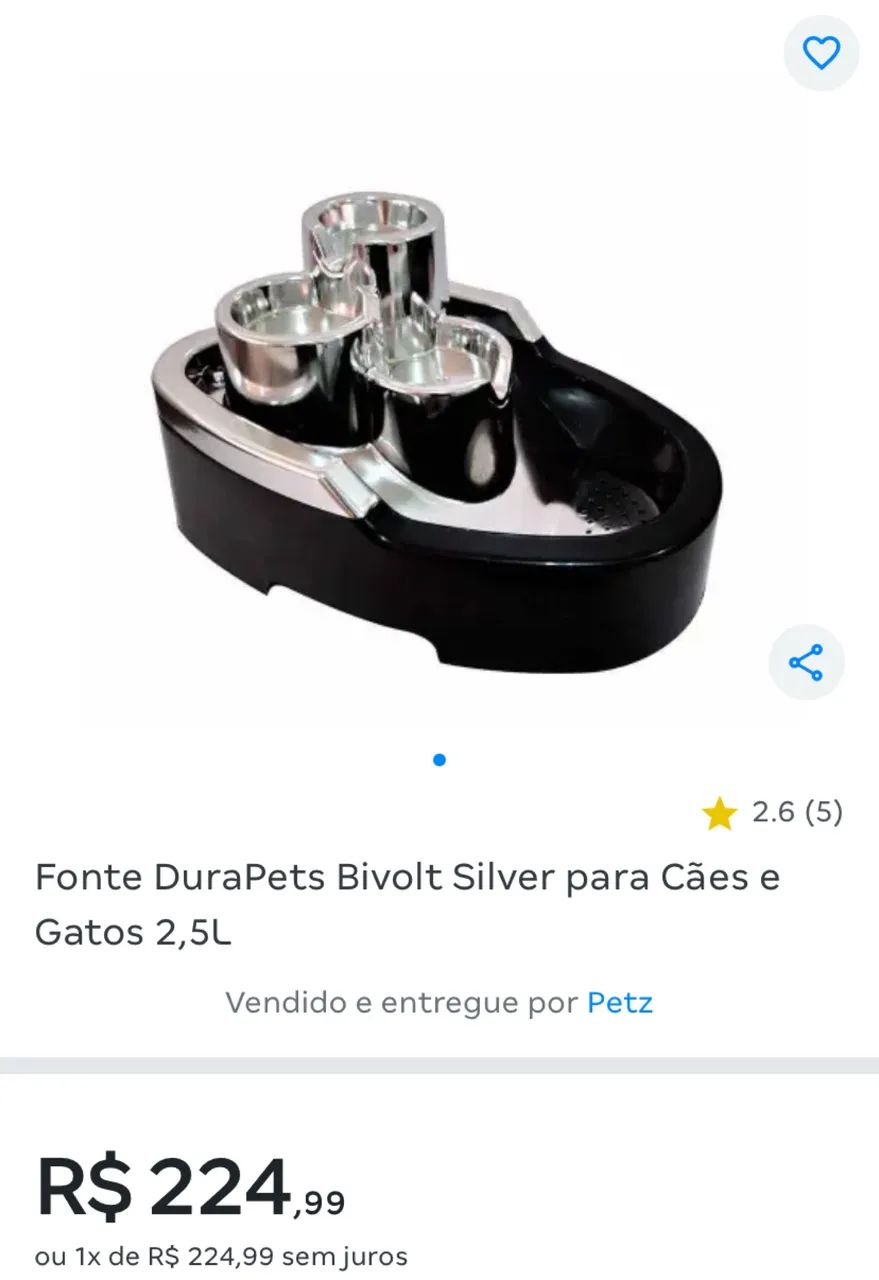 Fonte para Cães e Gatos 2,5L - Foto 4