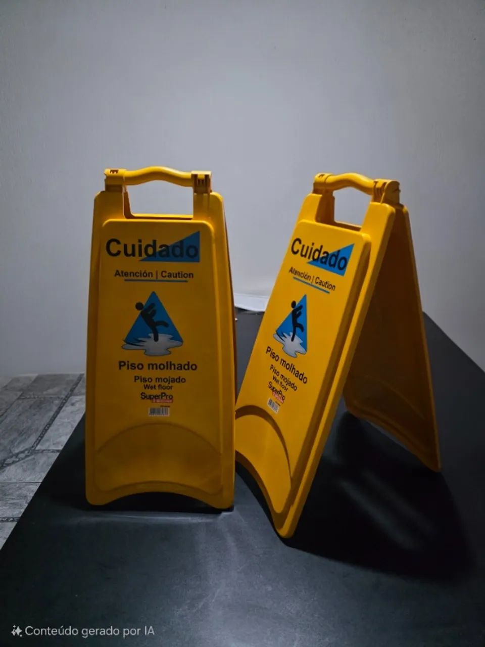 PLACA SINALIZAÇÃO PLAST PISO MOLHADO BETTANIN SUPER PRÓ - Foto 4