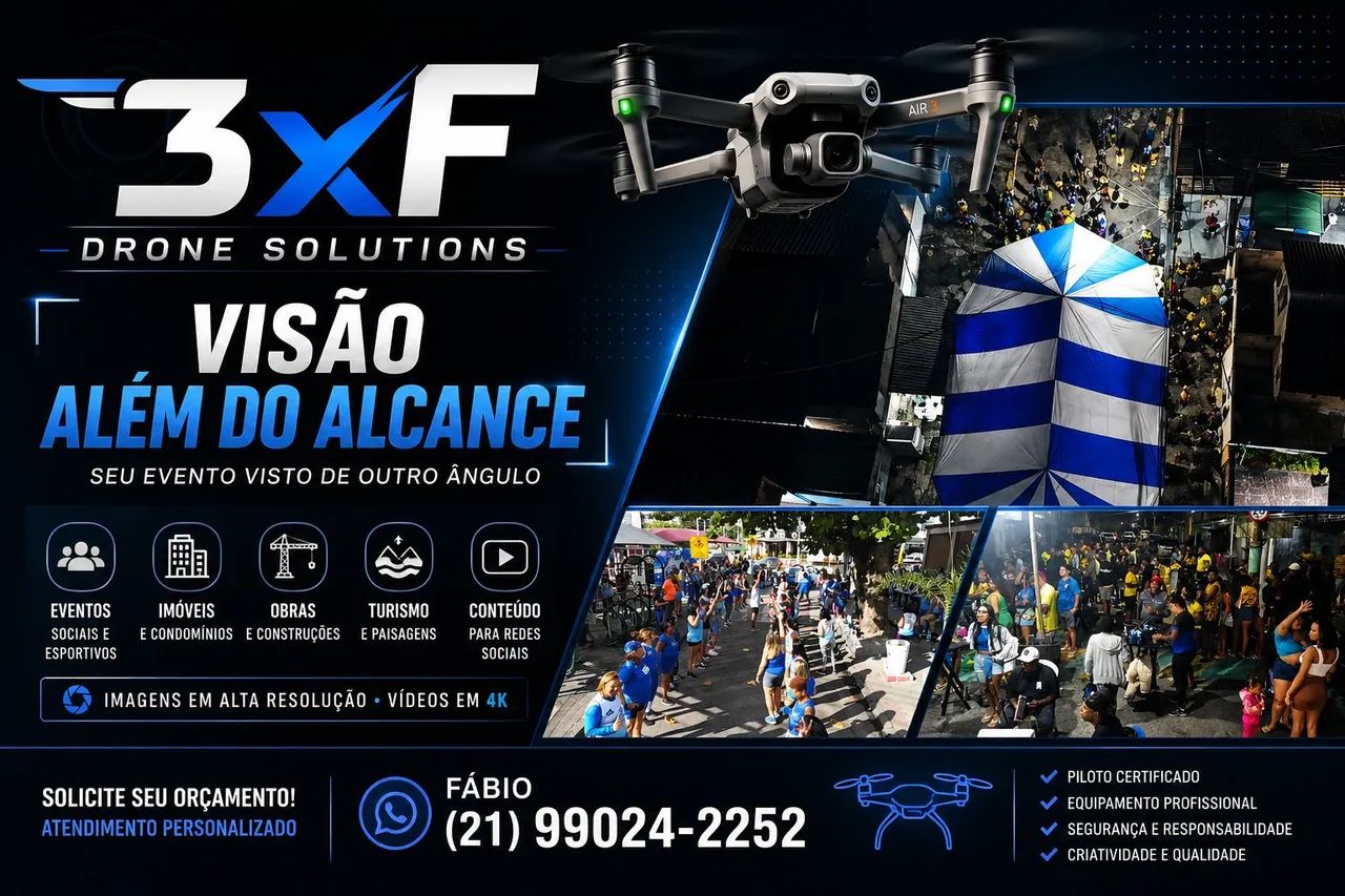 Fotos e filmagens aéreas com Drone 