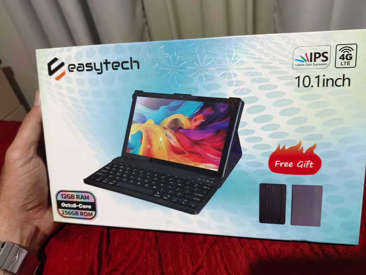 Tablet com chip e teclado 