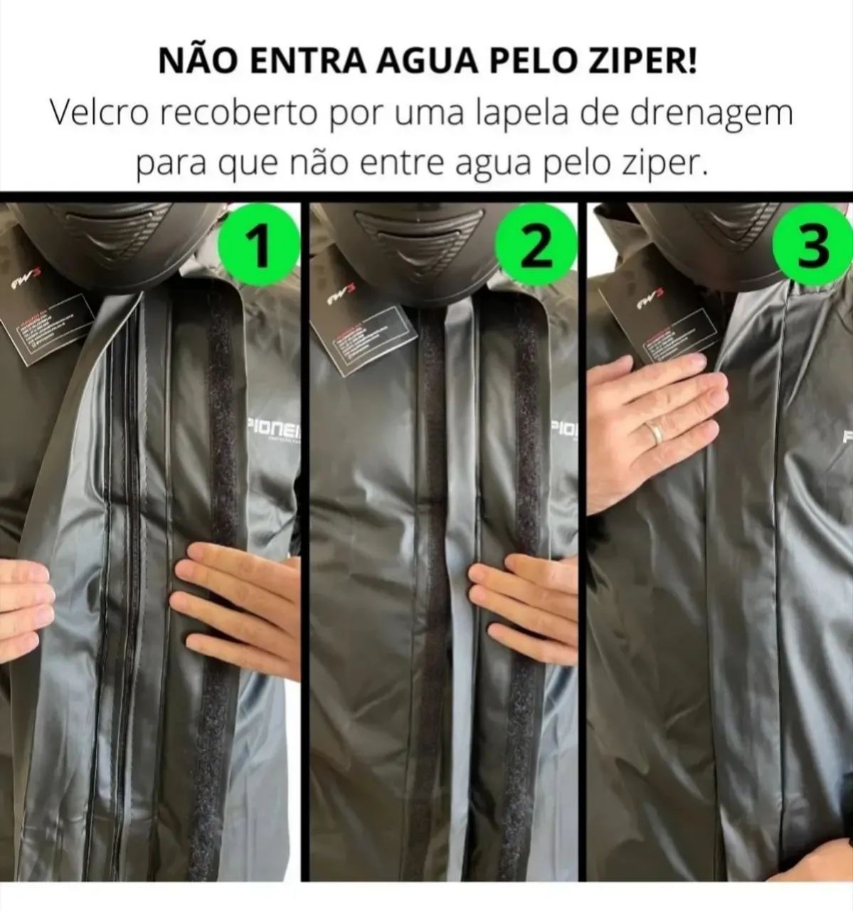 CAPA DE CHUVA PREMIUM MASCULINO  - Foto 4