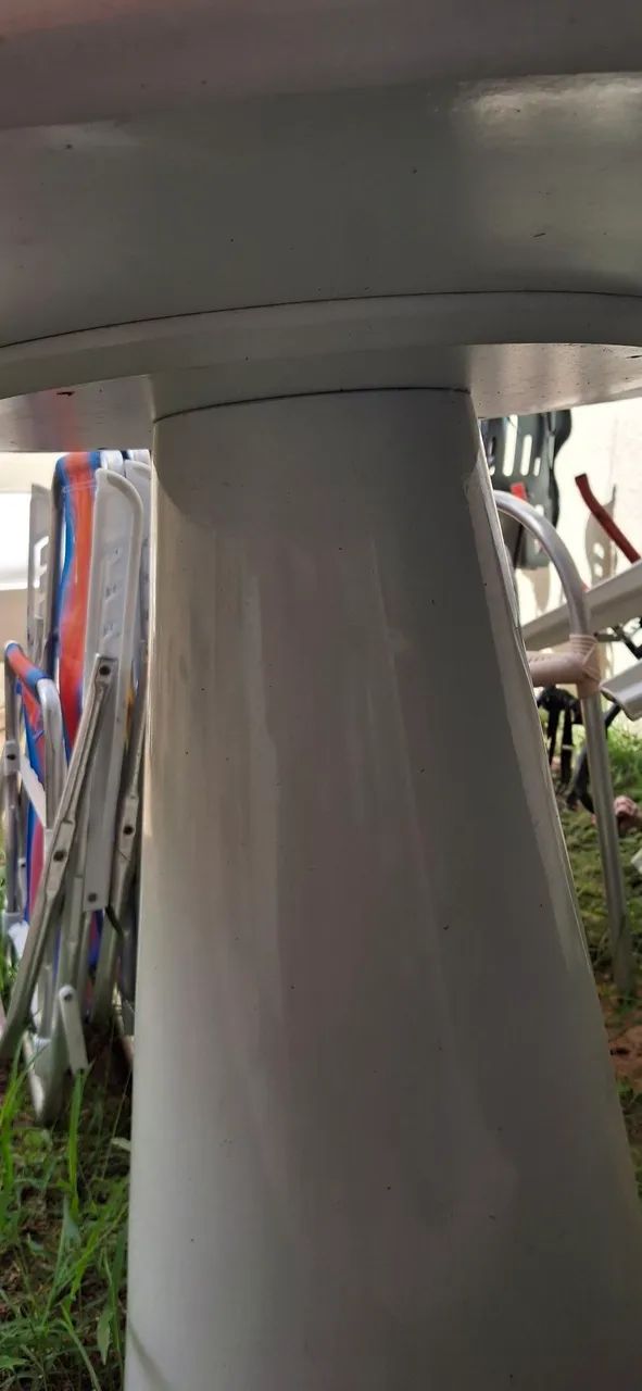 Mesa branca redonda - Foto 3