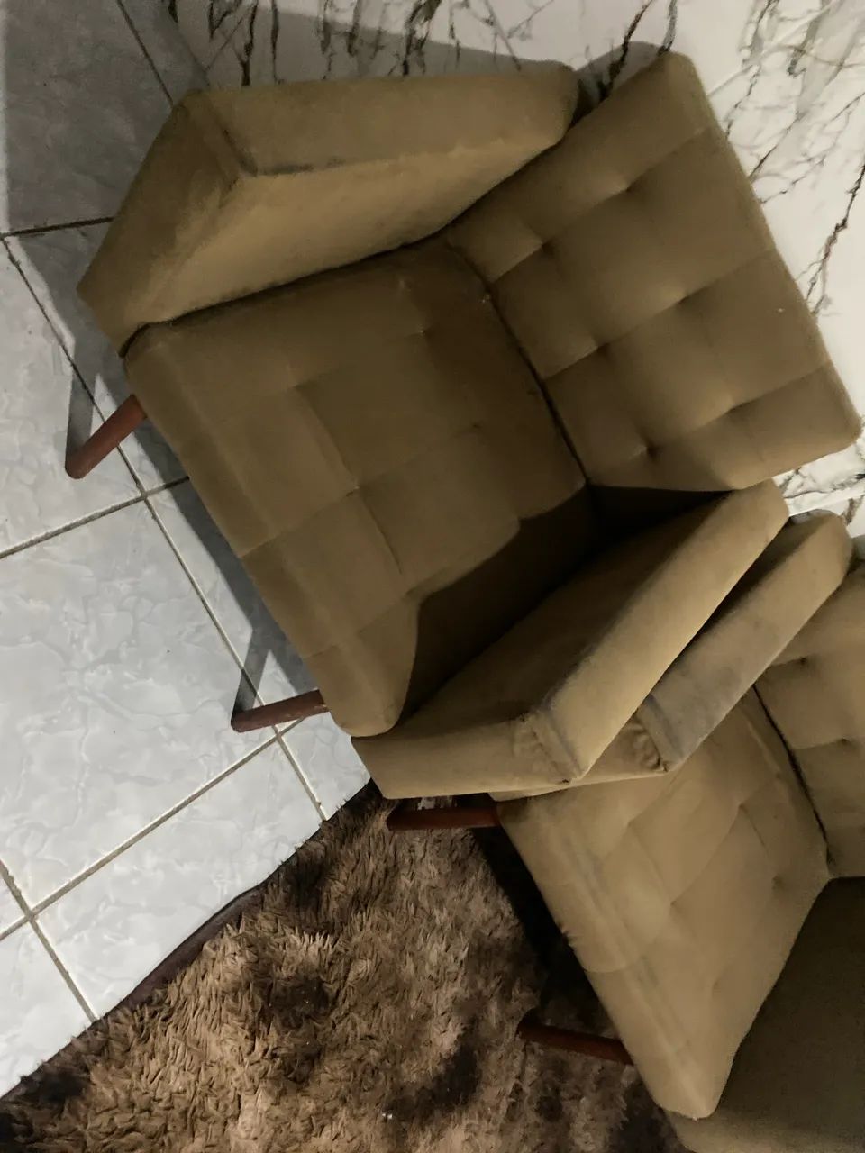 Poltronas de veludos