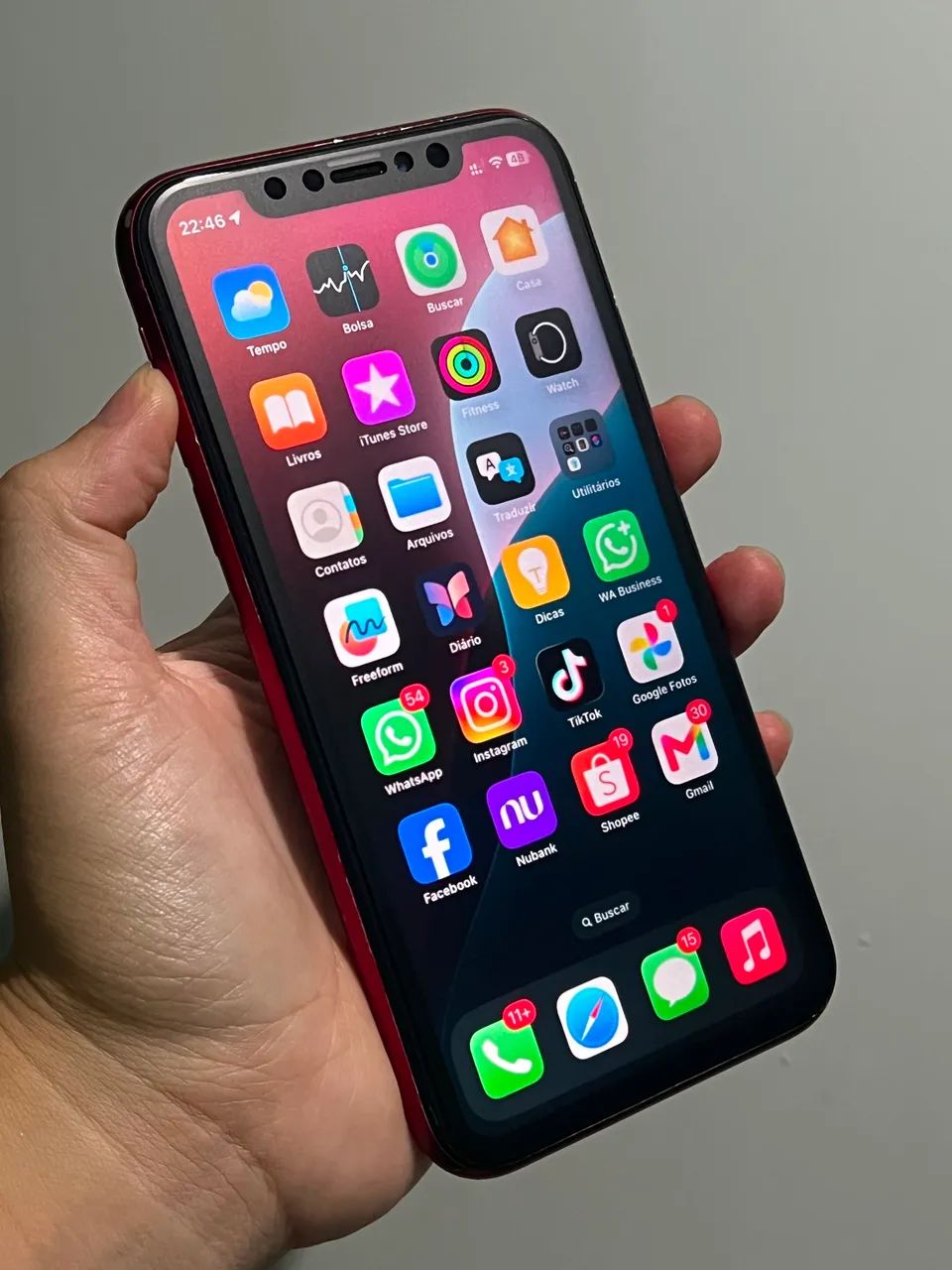 iPhone XR Red 64GB bateria 100%