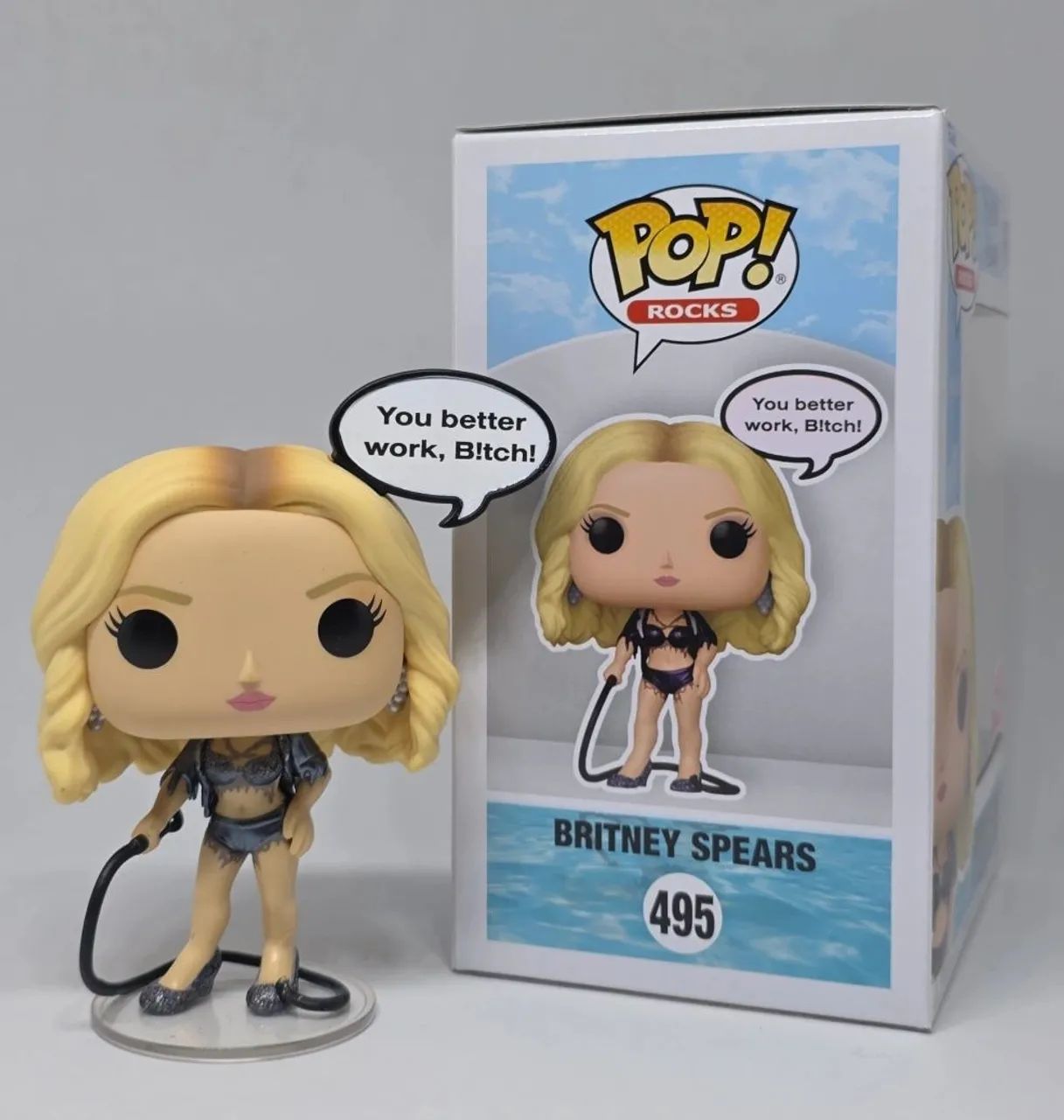 Pop Funko Britney Spears disponível.