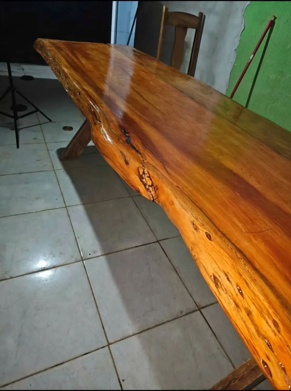 Mesa de madeira sucupira - Foto 3