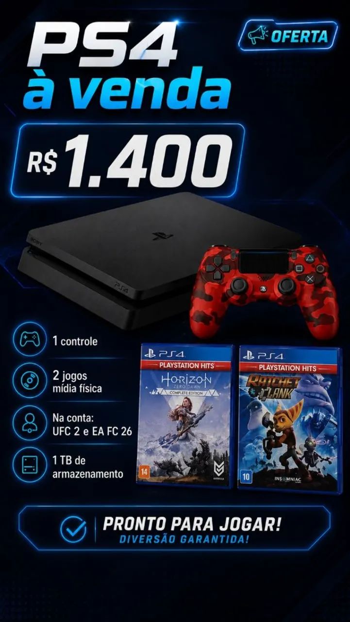 PS4 Slin 1TB 