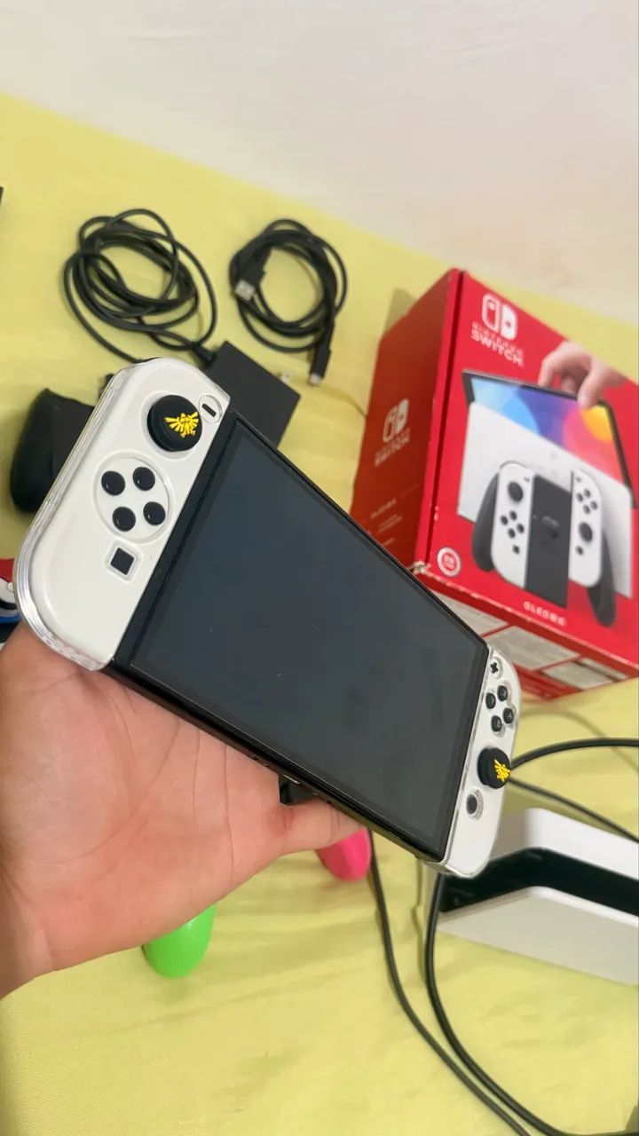 Nintendo Switch OLED Completo - Excelente Estado! - Foto 2