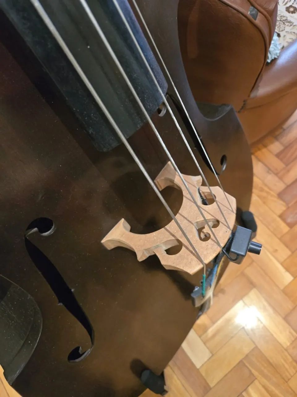 Contrabaixo acústico 3/4 - Luthier - Foto 4