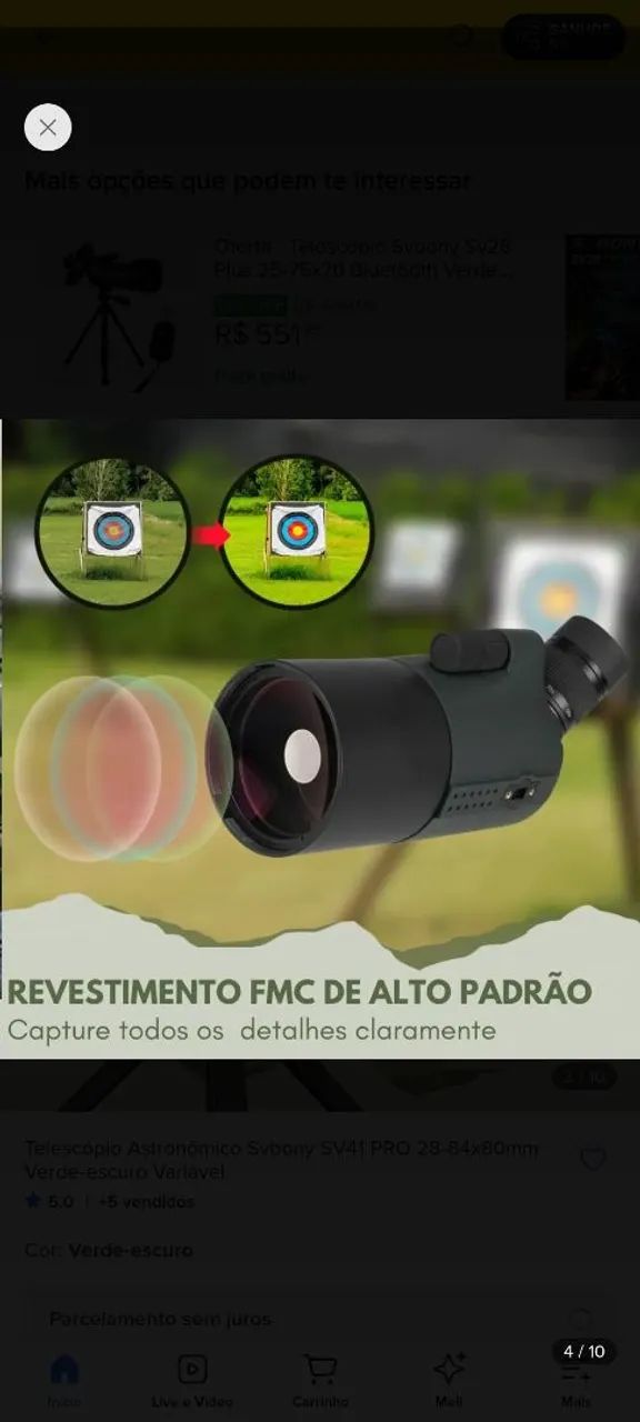 Telescópio SVBoni SV41 Pro - Foto 5