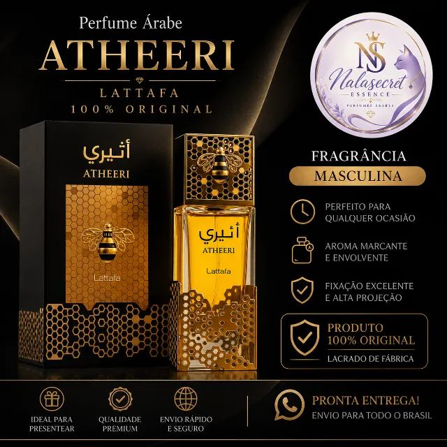 Perfume Árabe Atheeri Lattafa Eau de Parfum 100ml Original
