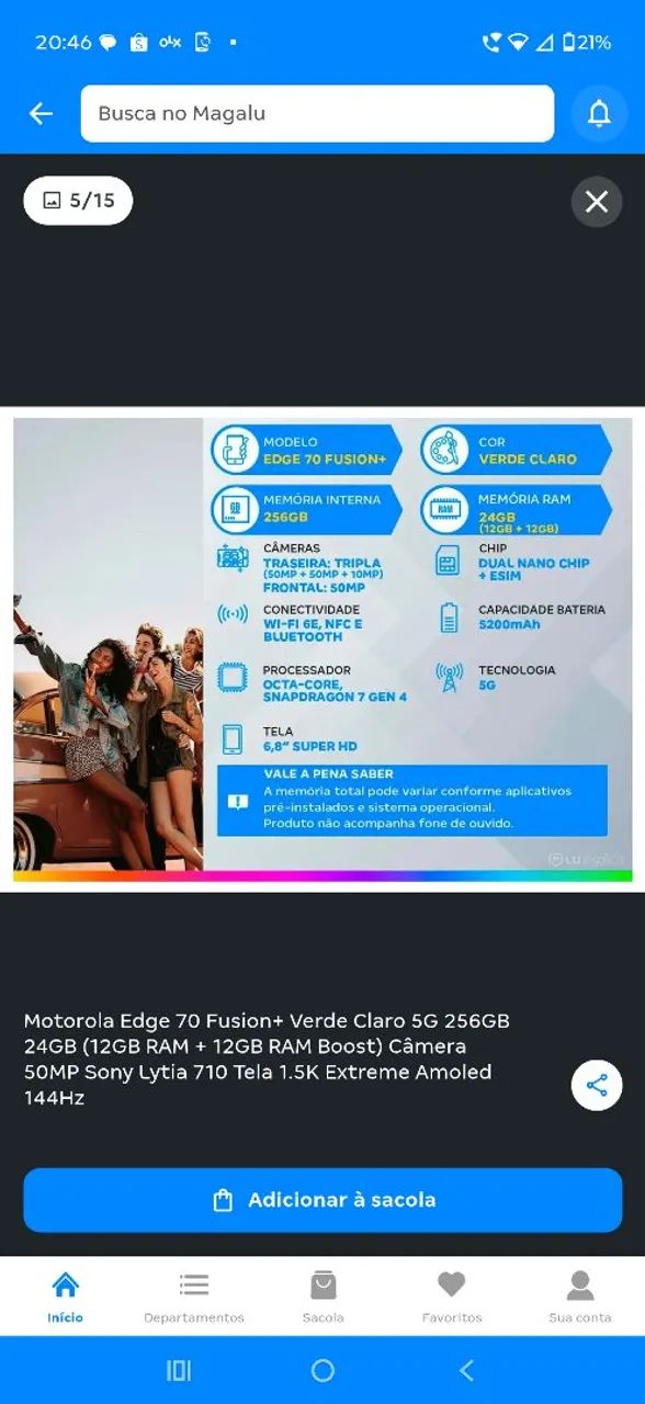 Edeg 70 fusion plus 
