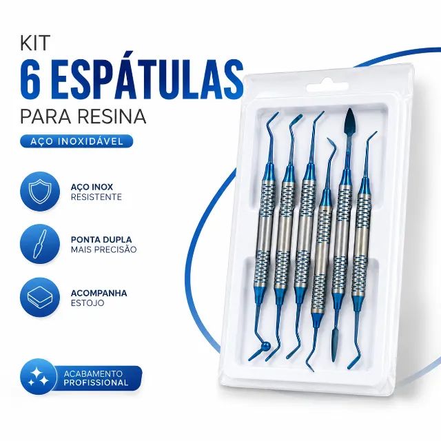 Kit 6 Espátulas Para Resina - Foto 2