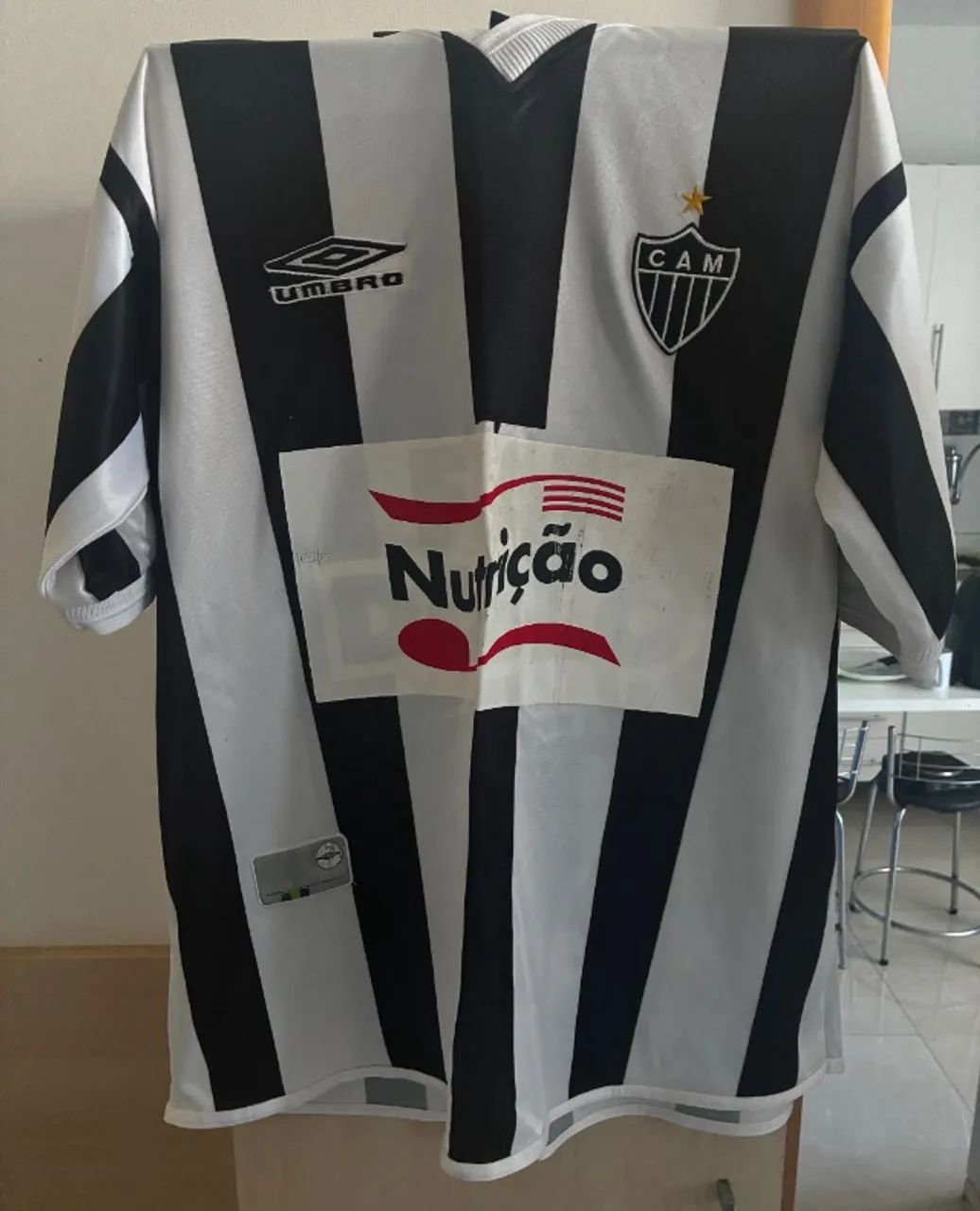 camisa atletico mineiro umbro 2002 g - Foto 3