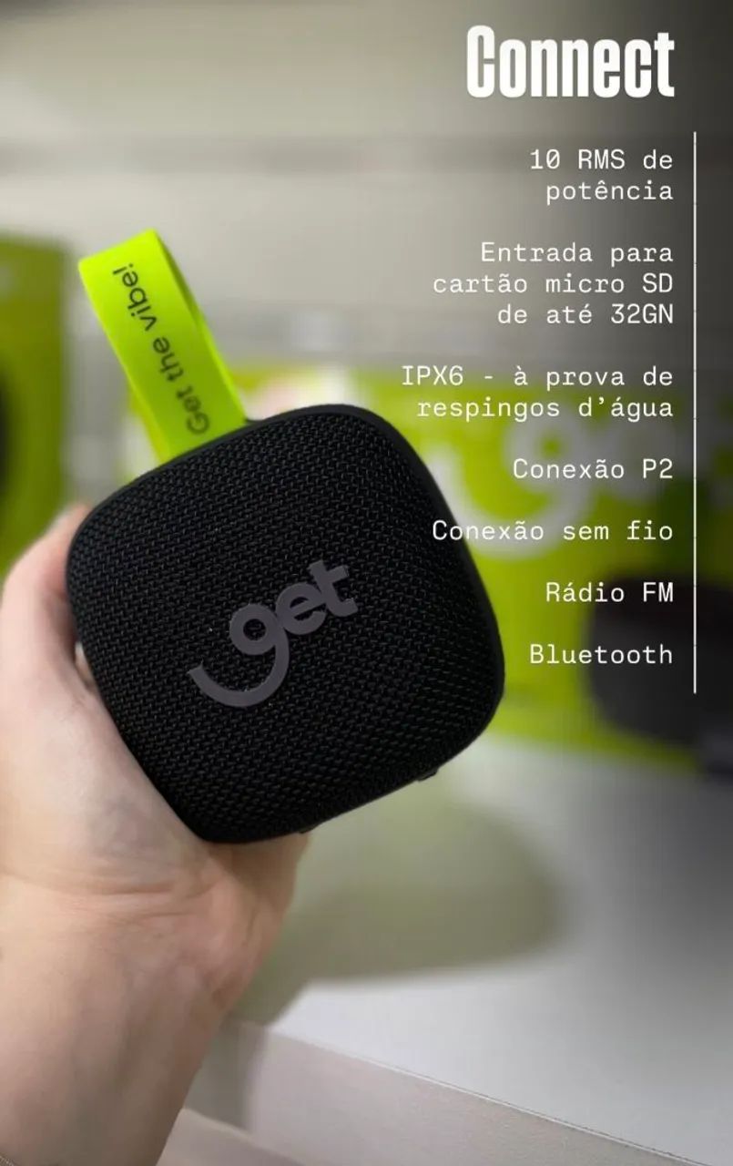 Caixa de Som Get Connect Bluetooth - Foto 5