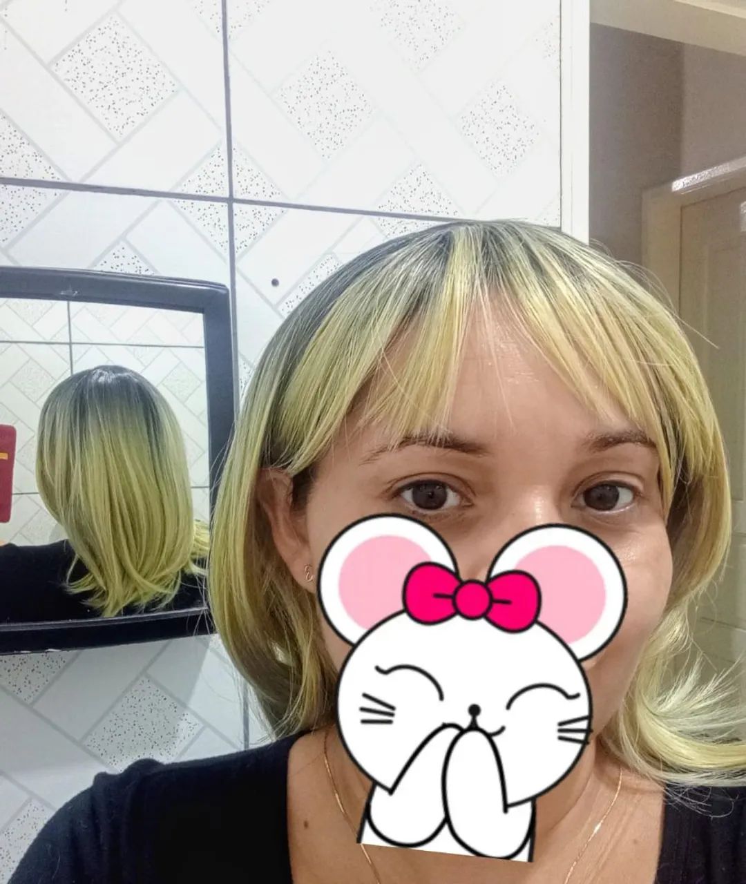 Cabelo de fibra futura Premium parecido com humano  - Foto 3