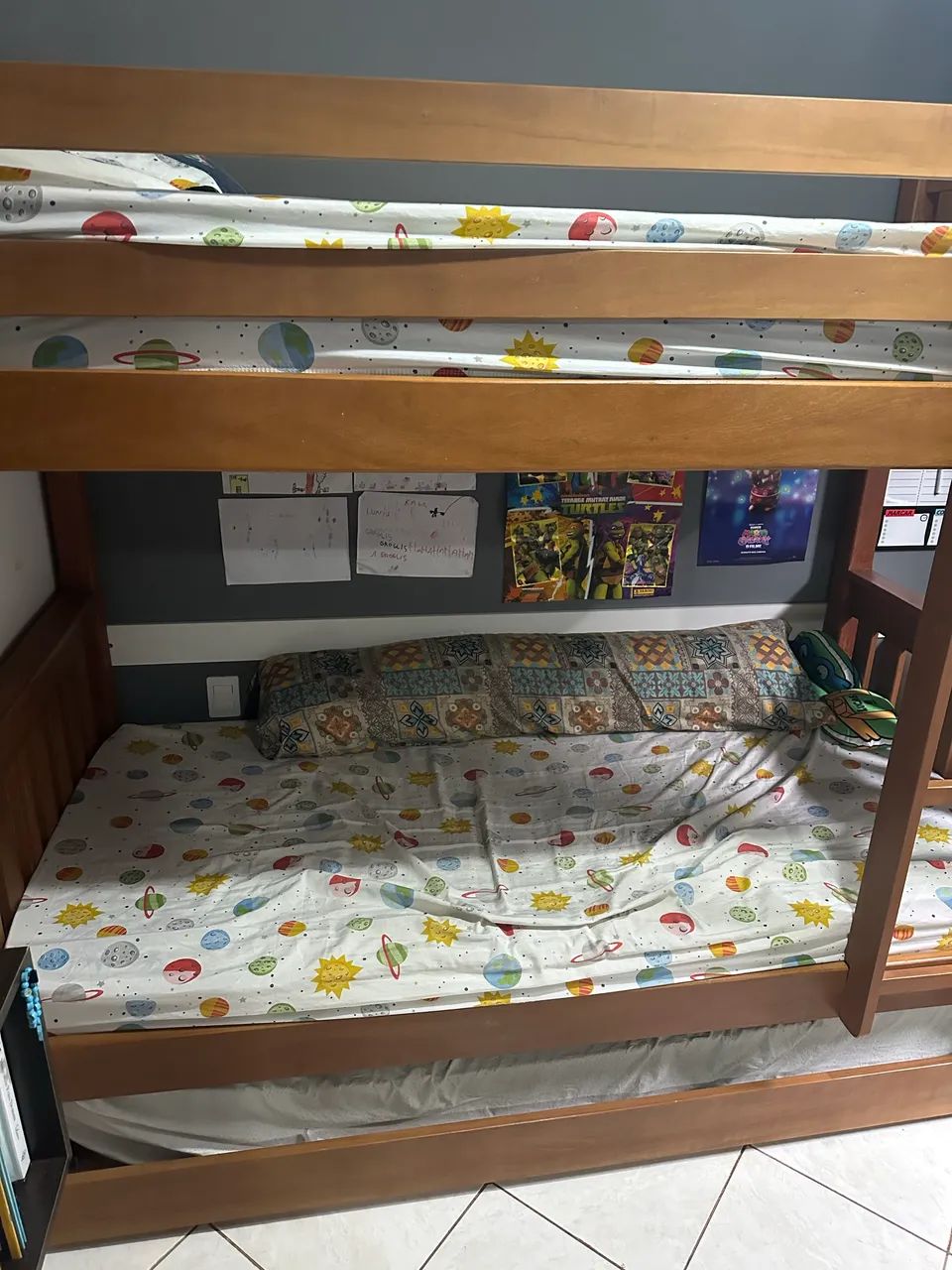 BELICHE COMPLETO MADEIRA MACIÇA  COM CAMA AUXILIAR  - Foto 2