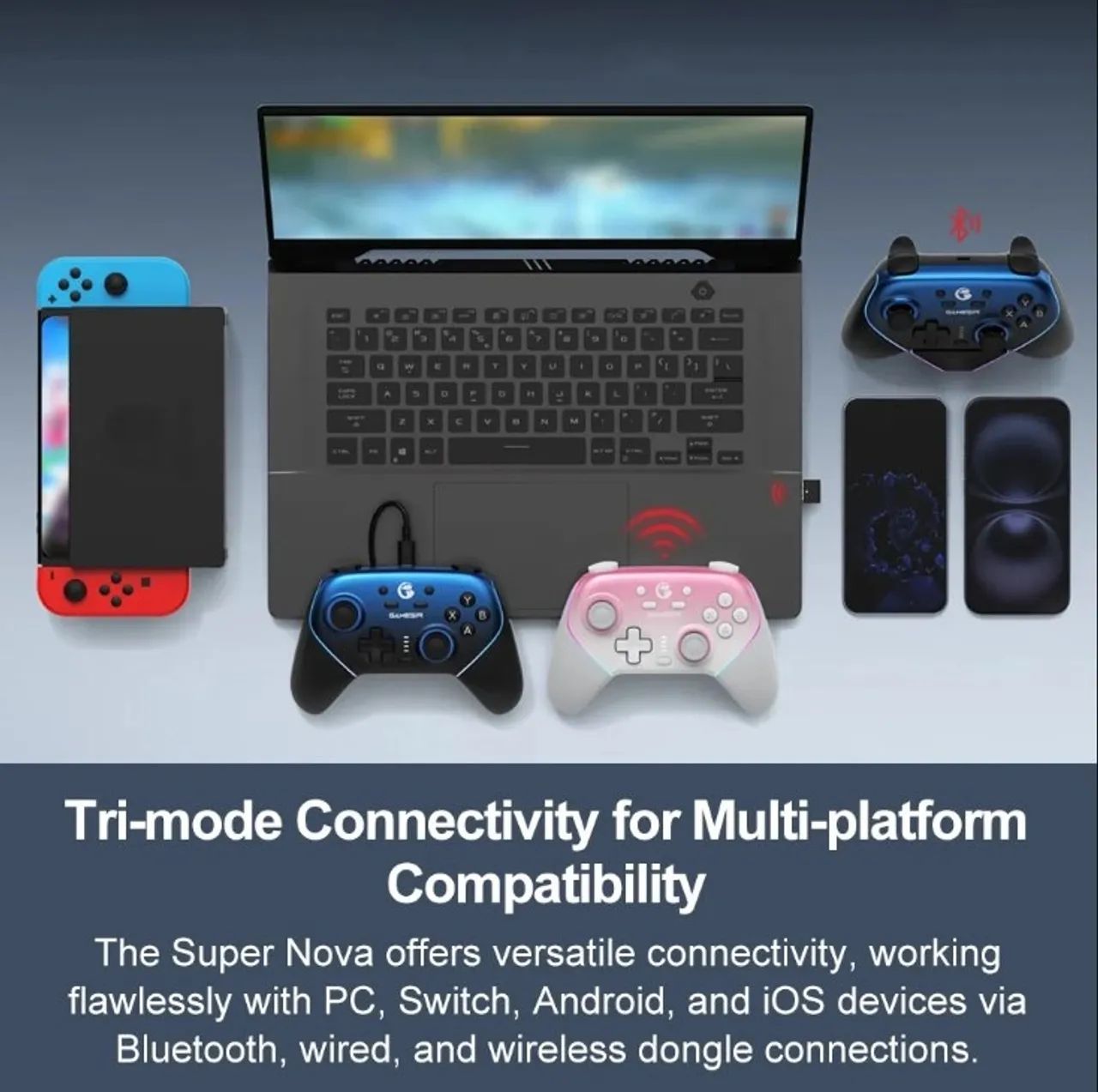 Controle Gamesir Super Nova - Sem Fio PC/Switch/iOS/Android - Foto 2