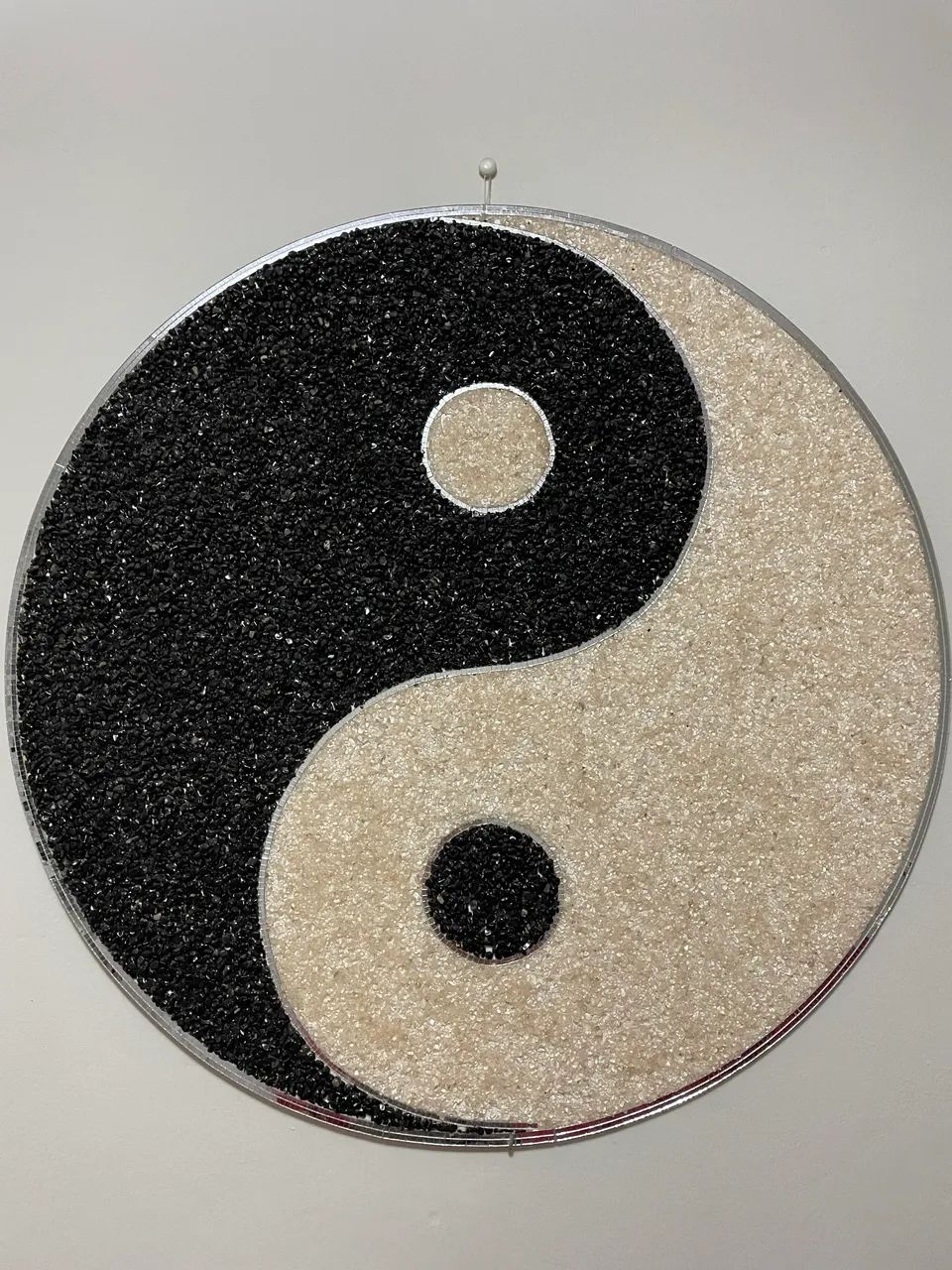 Mandala yin yang em ônix 