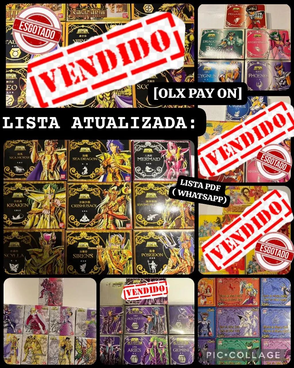 Lista Luxo CDZ Vintage Diecast Bandai & Outros