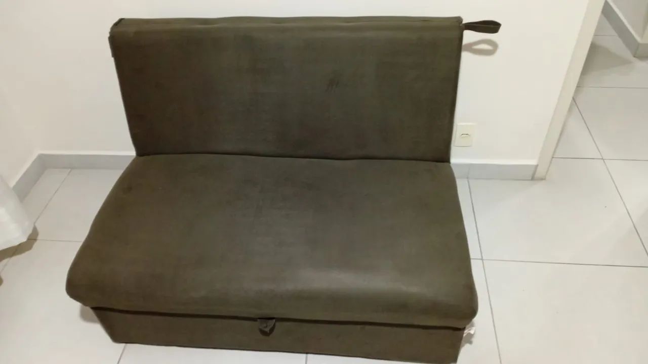 Sofá cama retrátil 3 lugares 