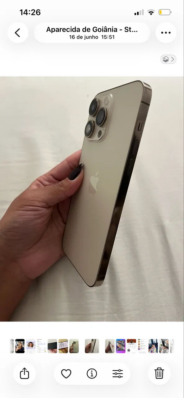 iPhone 14 Pro Max 1800 tudo zero tem caixa e carregador  - Foto 2