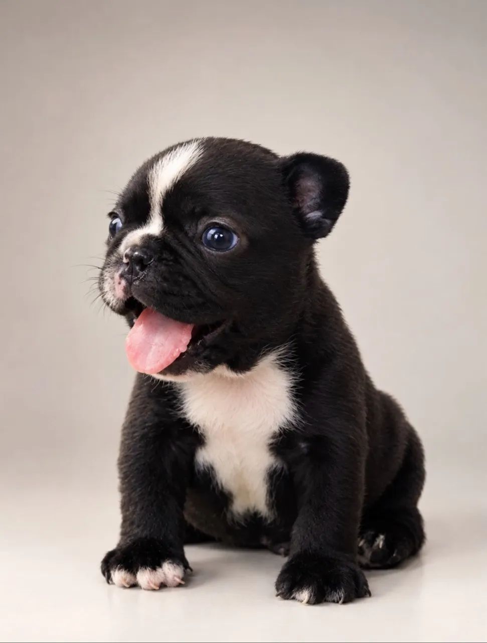 Filhote buldogue francês 