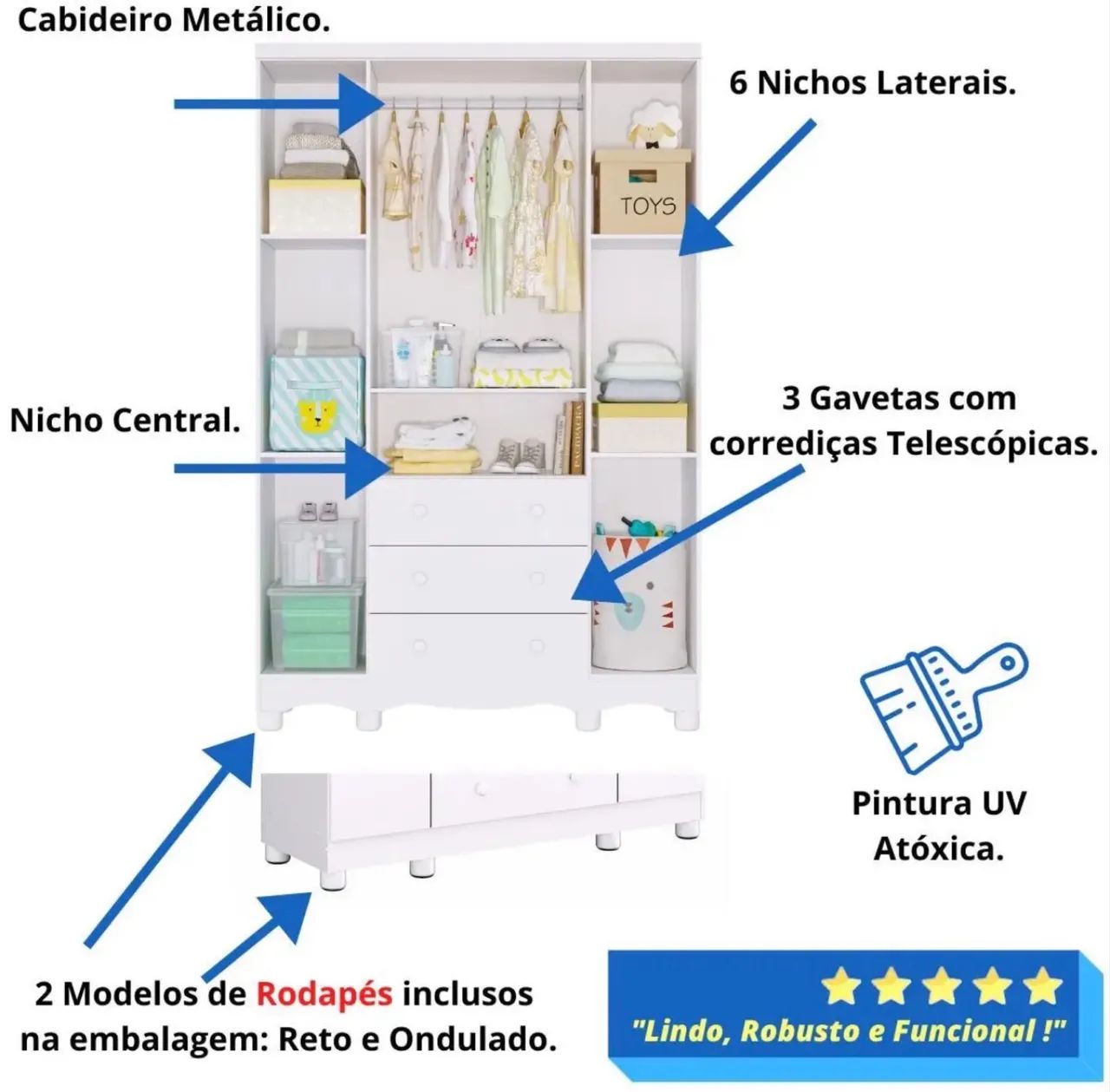 Guarda roupa infantil  - Foto 3