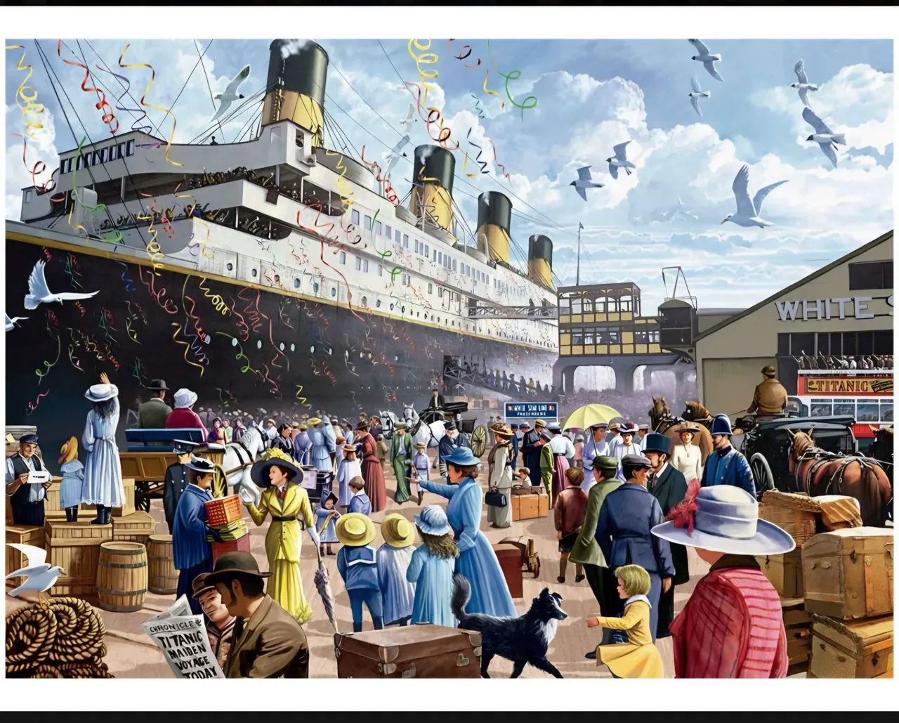 Quebra Cabeça 2000 Peças Titanic + Kit Tapete para Armazenamento - Foto 2