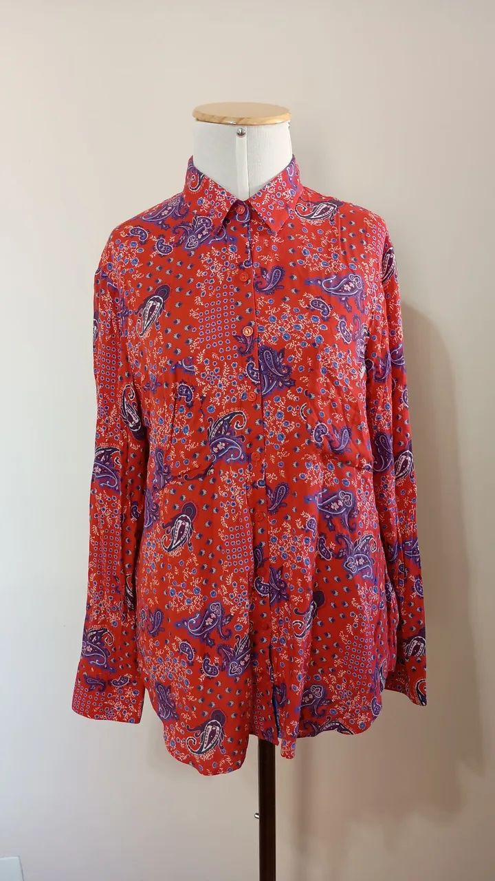 Camisa em viscose Dudalina