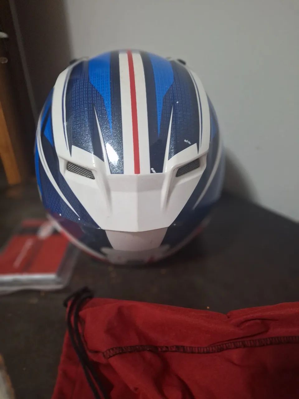 Capacete Bell Qualifier Branco e azul - Foto 3