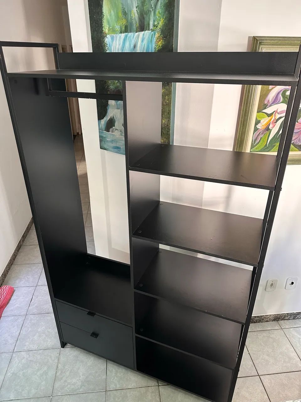 Guarda-Roupa Solteiro : Cor Preto