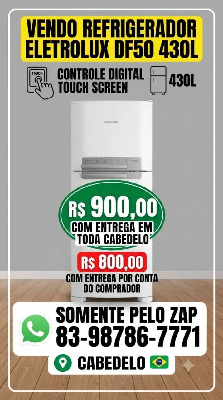 VENDO REFRIGERADOR ELETROLUX DF50 430L - Foto 4