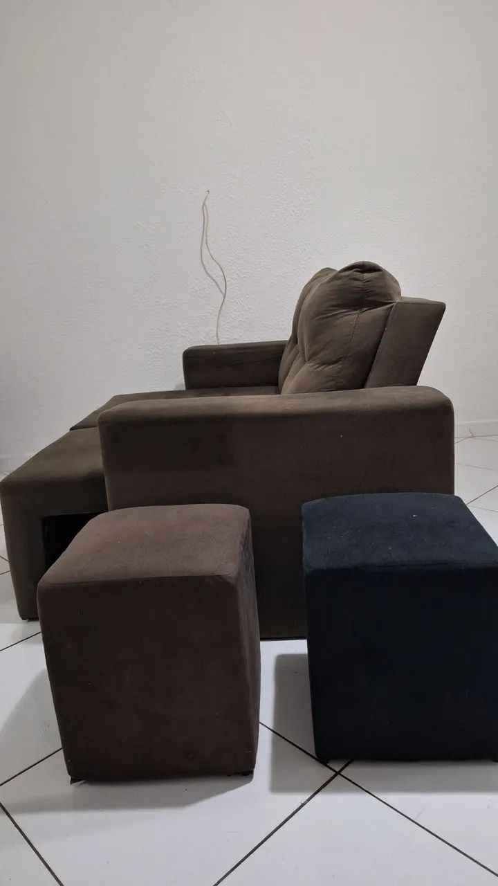 Vendo geladeira fogão rack e sofa - Foto 6