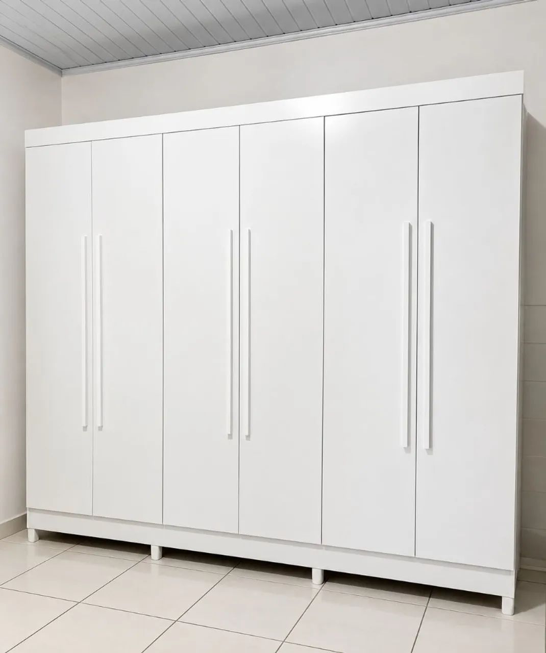 Roupeiro Gigante Alvorada 100% MDF - Branco 