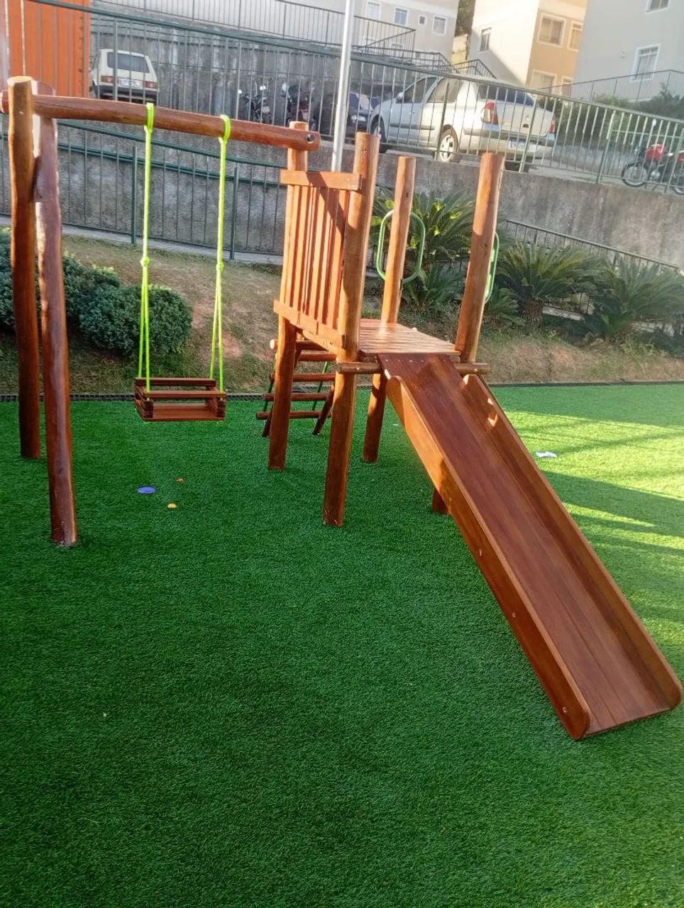 Playground de madeira de lei - Foto 2