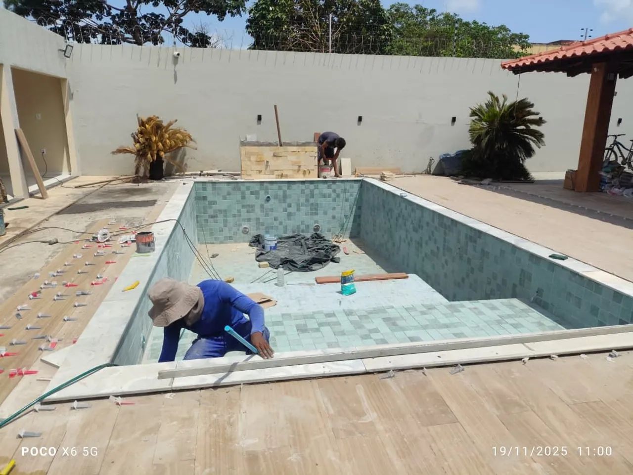 Construção de piscina de alvenaria  - Foto 5