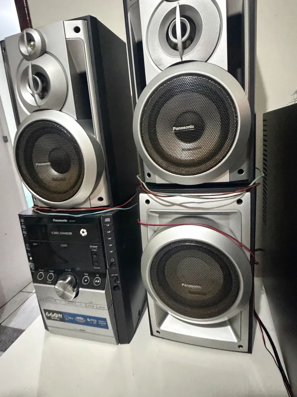 SOM PANASONIC COM 3 CAIXAS