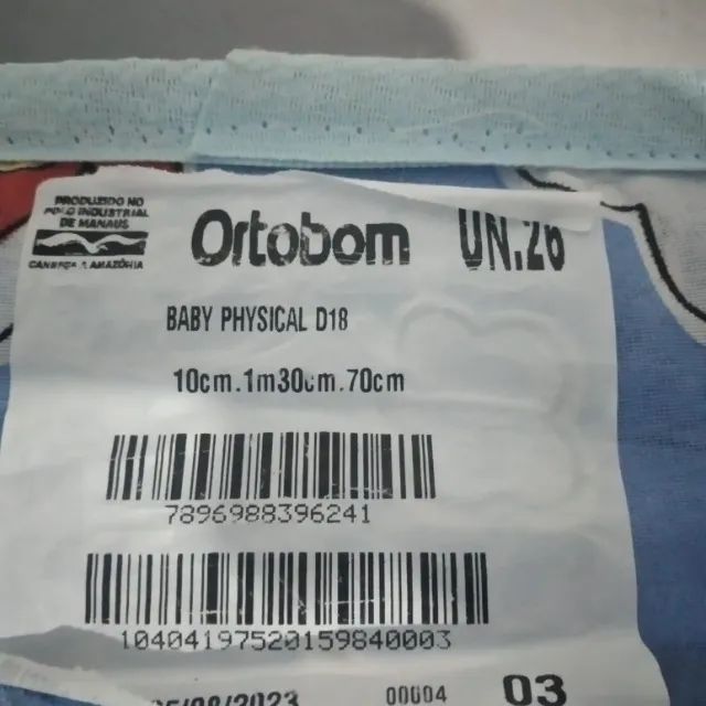 COLCHÃO DE BERÇO ORTOBOM