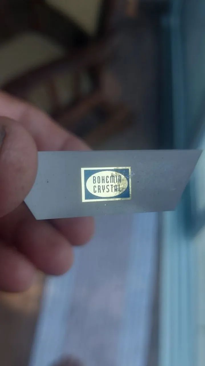 Peça rara de cristal boêmia  - Foto 3