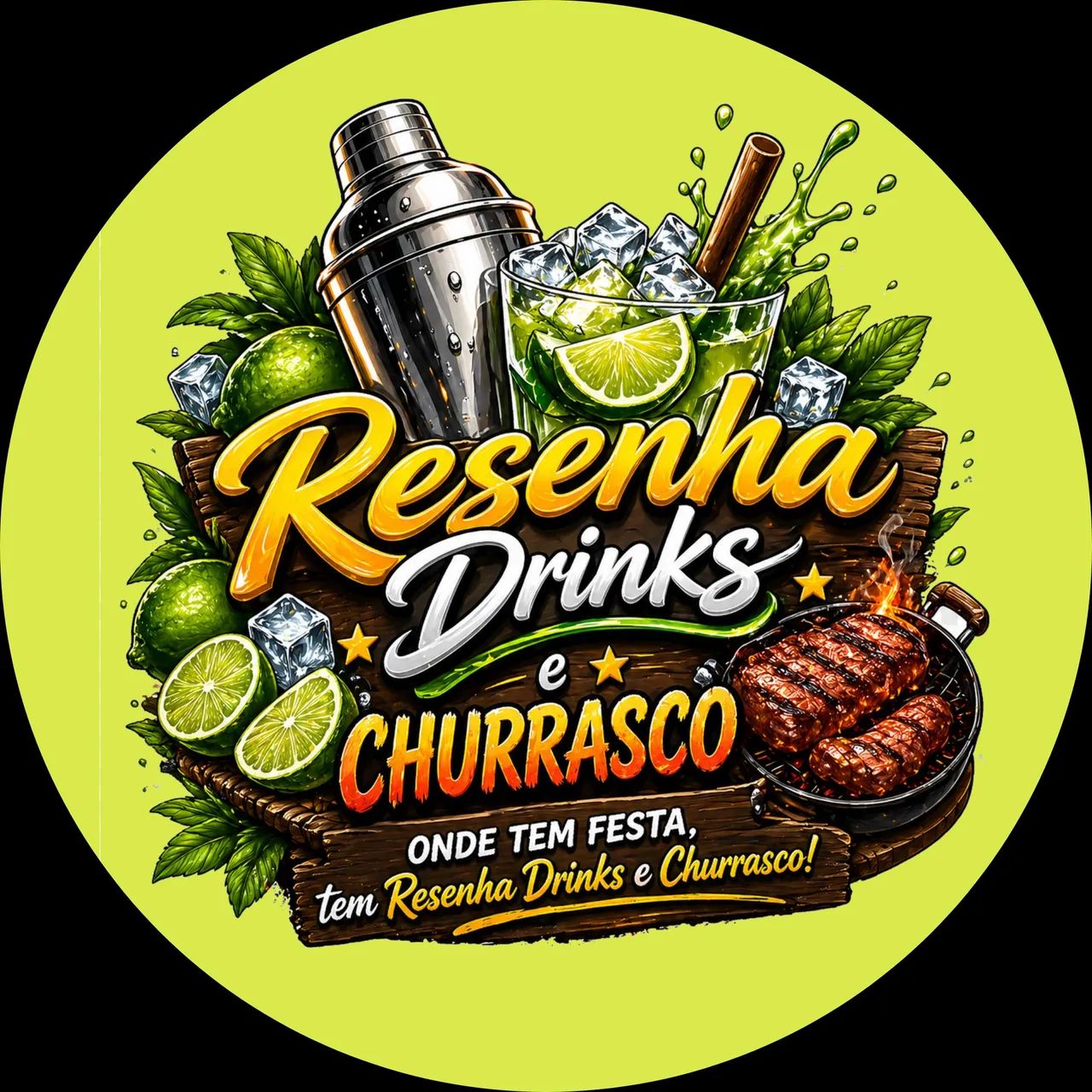 Drinks ou Churrasco para festas de aniversário