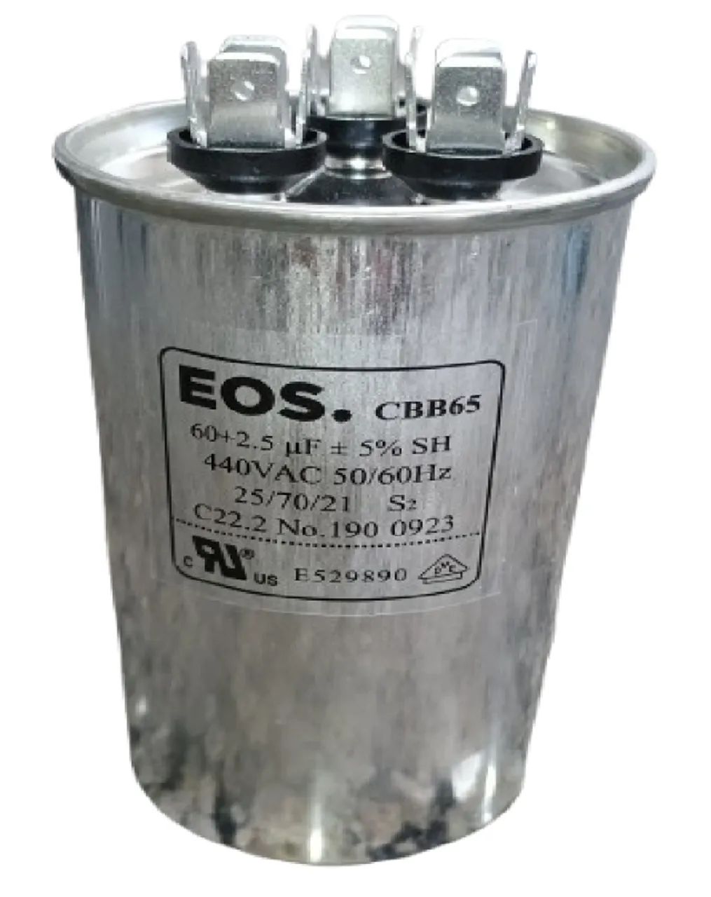 CAPACITOR EOS DE 60+2,5MFD POR 440V MODELO D-143836 - Foto 3