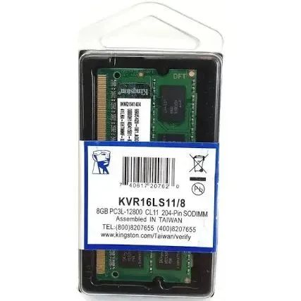 Memoria kingston 8gb notebook ddr3