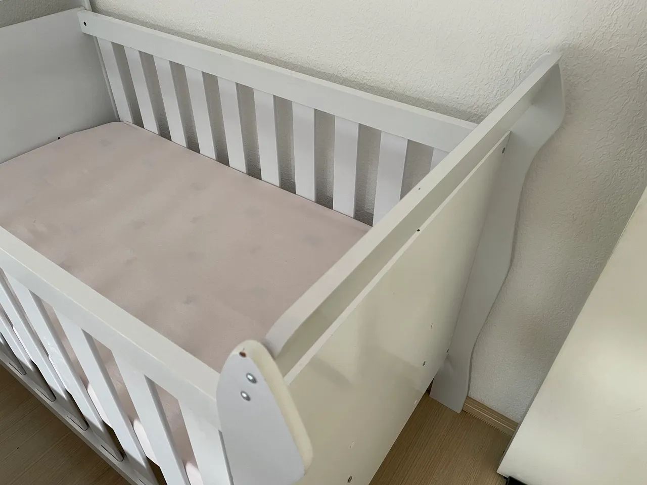 Berço Evolutivo (vira Mini Cama) + Colchão - Foto 3