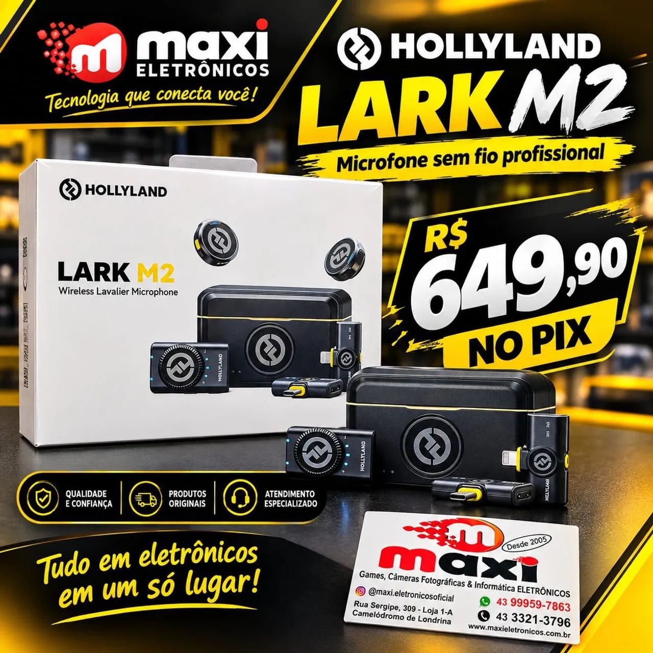 Promoção microfone lapela ?